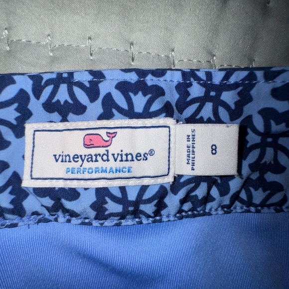 Vineyard Vines Printed Skort Cross Tulip Blue Size 8. Never worn - Picture 15 of 16